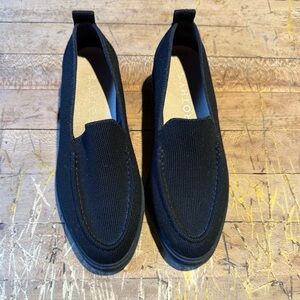 New! Rothy’s Lug Loafer Black Slip-Ons
